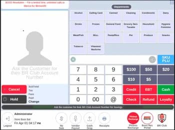 NRS Checkout Interface