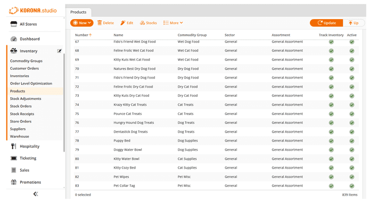 Korona Inventory Management