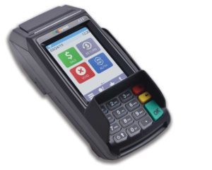 A Dejavoo terminal ready to accept payments
