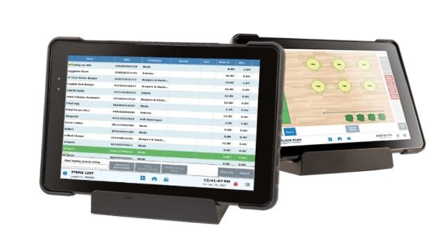 Exatouch POS showing card processing