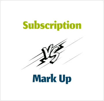 Subscription vs Markup Cover Photo
