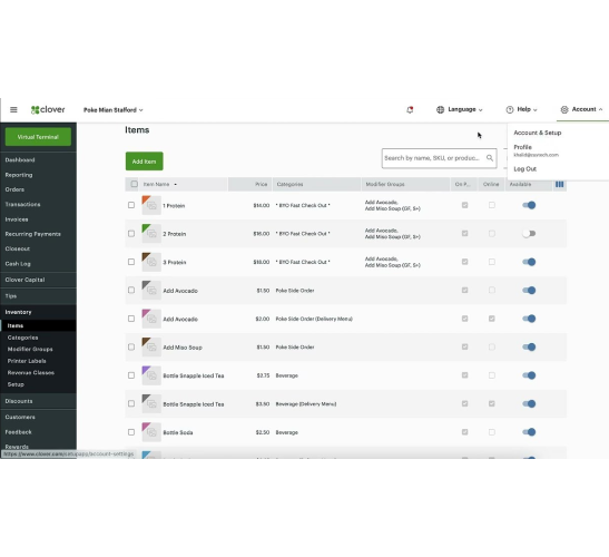 Clover Inventory Management