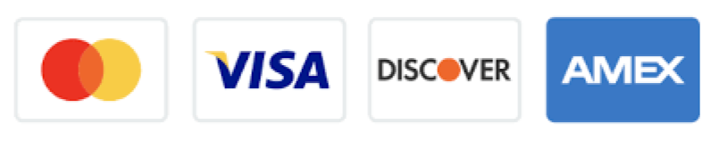 Visa, Mastercard, Discover, and AMEX Company Logos